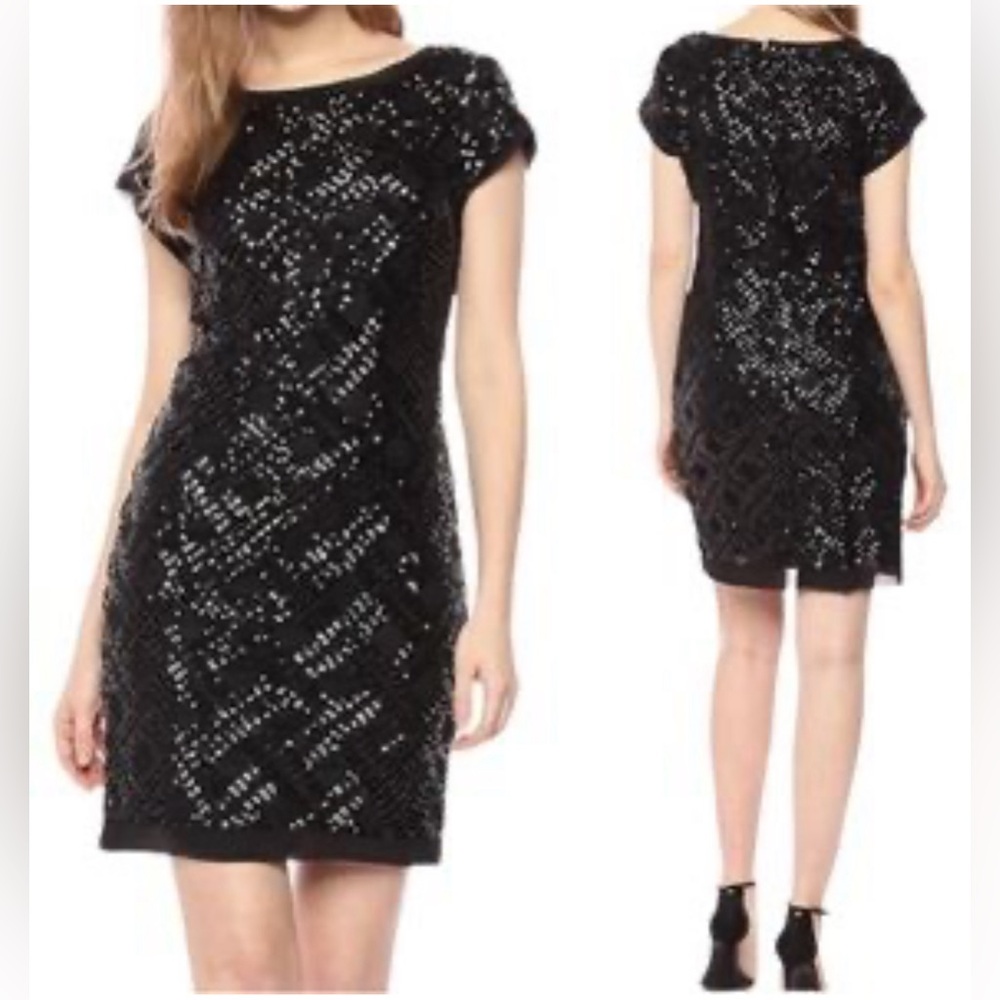 NWOT Black Vince Camuto sequin Dress